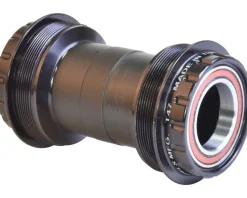 Wheels Manufacturing Bottom Brackets & Parts|Outboard Bottom Bracket (Black) (T47) (24mm Spindle) (Angular Contact Bearings)