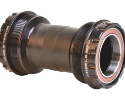 Wheels Manufacturing Bottom Brackets & Parts|Outboard Bottom Bracket (Black) (T47) (30mm Spindle) (Angular Contact Bearings)