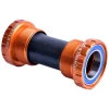 Wheels Manufacturing Bottom Brackets & Parts|Threaded External ABEC-3 Bottom Bracket (Orange) (BSA) (68/73) (24mm/Shimano Spindle)