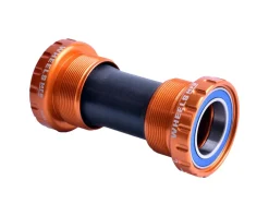 Wheels Manufacturing Bottom Brackets & Parts|Threaded External ABEC-3 Bottom Bracket (Orange) (BSA) (68/73) (24mm/Shimano Spindle)