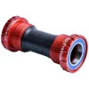 Wheels Manufacturing Bottom Brackets & Parts|Threaded External ABEC-3 Bottom Bracket (Red) (BSA) (68/73) (24mm/Shimano Spindle)