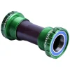 Wheels Manufacturing Bottom Brackets & Parts|Threaded External ABEC-3 Bottom Bracket (Green) (BSA) (68/73) (24mm/Shimano Spindle)