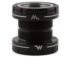 White Industries Bottom Brackets & Parts|External BSA Bottom Bracket (Black) (30mm Spindle) (Steel Bearings)