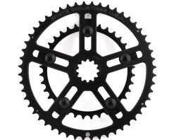 White Industries Chainrings & Accessories|Square Taper VBC Chainring Set (Black) (52/36T)