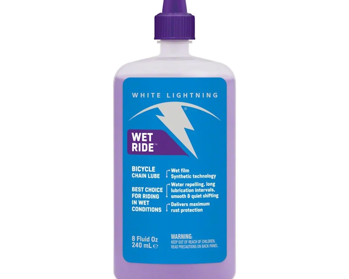 White Lightning Lubes, Greases, & Oils|Chains & Accessories|Wet Ride Chain Lube (Bottle) (8oz)