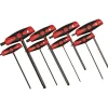 Wiha Tools|8-Piece SoftGrip Metric Hex T-handle Set (Red)