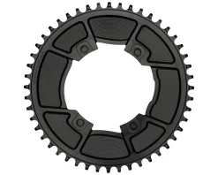 Wolf Tooth Components Chainrings & Accessories|Aero Chainring (Black) (Drop-Stop B) (Single) (46T) (For SRAM 107 BCD Cranksets)