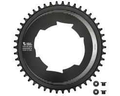Wolf Tooth Components Chainrings & Accessories|Aero Chainring (Black) (Drop-Stop B) (Single) (46T) (For SRAM 107 BCD Cranksets)