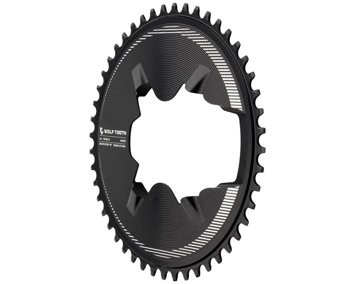 Wolf Tooth Components Chainrings & Accessories|Replacement Parts|Aero Direct Mount 1x Chainring (Compatible with Shimano Dura-Ace R9200) (46T)