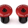 Wolf Tooth Components Handlebars|Alloy Bar End Plugs (Red)