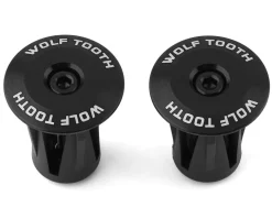 Wolf Tooth Components Handlebars|Alloy Bar End Plugs (Black)