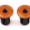 Wolf Tooth Components Handlebars|Alloy Bar End Plugs (Orange)