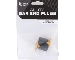 Wolf Tooth Components Handlebars|Alloy Bar End Plugs (Gold)