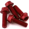 Wolf Tooth Components Bottle Cages & Mounts|Aluminum Bottle Cage Bolts (Red) (4-Pack)