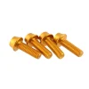 Wolf Tooth Components Bottle Cages & Mounts|Aluminum Bottle Cage Bolts (Gold) (4-Pack)