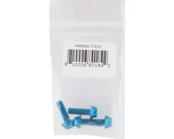 Wolf Tooth Components Bottle Cages & Mounts|Aluminum Bottle Cage Bolts (Teal) (4-Pack)