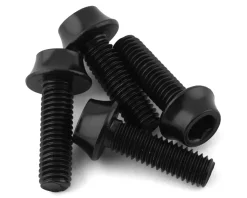 Wolf Tooth Components Bottle Cages & Mounts|Aluminum Bottle Cage Bolts (Black) (4-Pack)