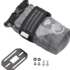 Wolf Tooth Components Bags & Packs|B-RAD TekLite Roll-Top Bag (Grey) (Bag, Strap & Mount Plate) (1L)