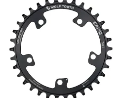 Wolf Tooth Components Chainrings & Accessories|CAMO Aluminum Round Chainring (Black) (Drop-Stop A) (Single) (34T)