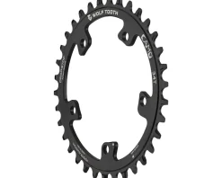 Wolf Tooth Components Chainrings & Accessories|CAMO Aluminum Round Chainring (Black) (Drop-Stop A) (Single) (34T)