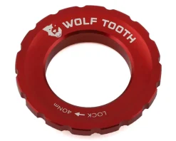 Wolf Tooth Components Brakes|Centerlock Rotor Lockring (Red) (External Spline)
