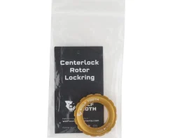Wolf Tooth Components Brakes|Centerlock Rotor Lockring (Gold) (External Spline)