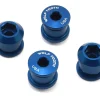 Wolf Tooth Components Chainrings & Accessories|Dual Hex Fitting Chainring Bolts (Blue) (6mm) (4 Pack) (For 1x Use)