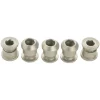 Wolf Tooth Components Chainrings & Accessories|Dual Hex Fitting Chainring Bolts (Silver) (6mm) (5 Pack) (For 1x Use)