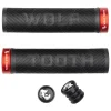 Wolf Tooth Components Grips & Handlebar Tape|Echo Lock-On Grips (Black/Red)