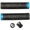 Wolf Tooth Components Grips & Handlebar Tape|Echo Lock-On Grips (Black/Blue)
