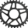 Wolf Tooth Components Chainrings & Accessories|Elliptical Direct Mount Chainring (Black) (Drop-Stop A) (Single) (6mm Offset) (32T) (Race Face Cinch)
