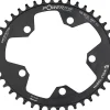Wolf Tooth Components Chainrings & Accessories|Gravel/CX/Road Elliptical Chainring (Black) (110mm BCD) (Drop-Stop B) (Single) (38T)