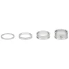 Wolf Tooth Components Headsets & Spacers|1-1/8" Headset Spacer Kit (Raw Silver) (3, 5, 10, 15mm)