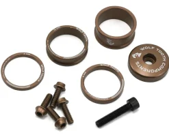 Wolf Tooth Components Headsets & Spacers|Headset Spacer BlingKit (Espresso) (3, 5, 10, 15mm) (w/ Bottle Cage Bolts)