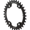 Wolf Tooth Components Chainrings & Accessories|PowerTrac Elliptical Chainring (Black) (Drop-Stop A) (Single) (32T) (96mm Shimano Asym. BCD) (XT M8000/SLX M7000)