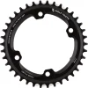 Wolf Tooth Components Chainrings & Accessories|Replacement Parts|Shimano GRX Chainring (Black) (Drop-Stop B) (Single) (38T) (110mm Asym. BCD)