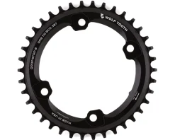 Wolf Tooth Components Chainrings & Accessories|Replacement Parts|Shimano GRX Chainring (Black) (Drop-Stop B) (Single) (38T) (110mm Asym. BCD)