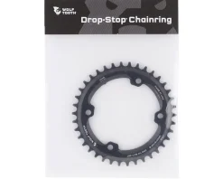 Wolf Tooth Components Chainrings & Accessories|Replacement Parts|Shimano GRX Chainring (Black) (Drop-Stop B) (Single) (38T) (110mm Asym. BCD)