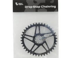 Wolf Tooth Components Chainrings & Accessories|SRAM 8-Bolt Direct Mount Elliptical Chainring (Black) (Drop-Stop B) (Single) (6mm Offset) (38T)