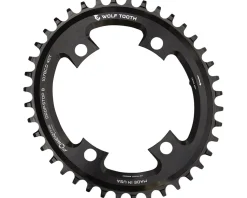 Wolf Tooth Components Chainrings & Accessories|SRAM Road Elliptical Chainring (Black) (107mm BCD) (Drop-Stop B) (Single) (38T) (Works for Flattop)