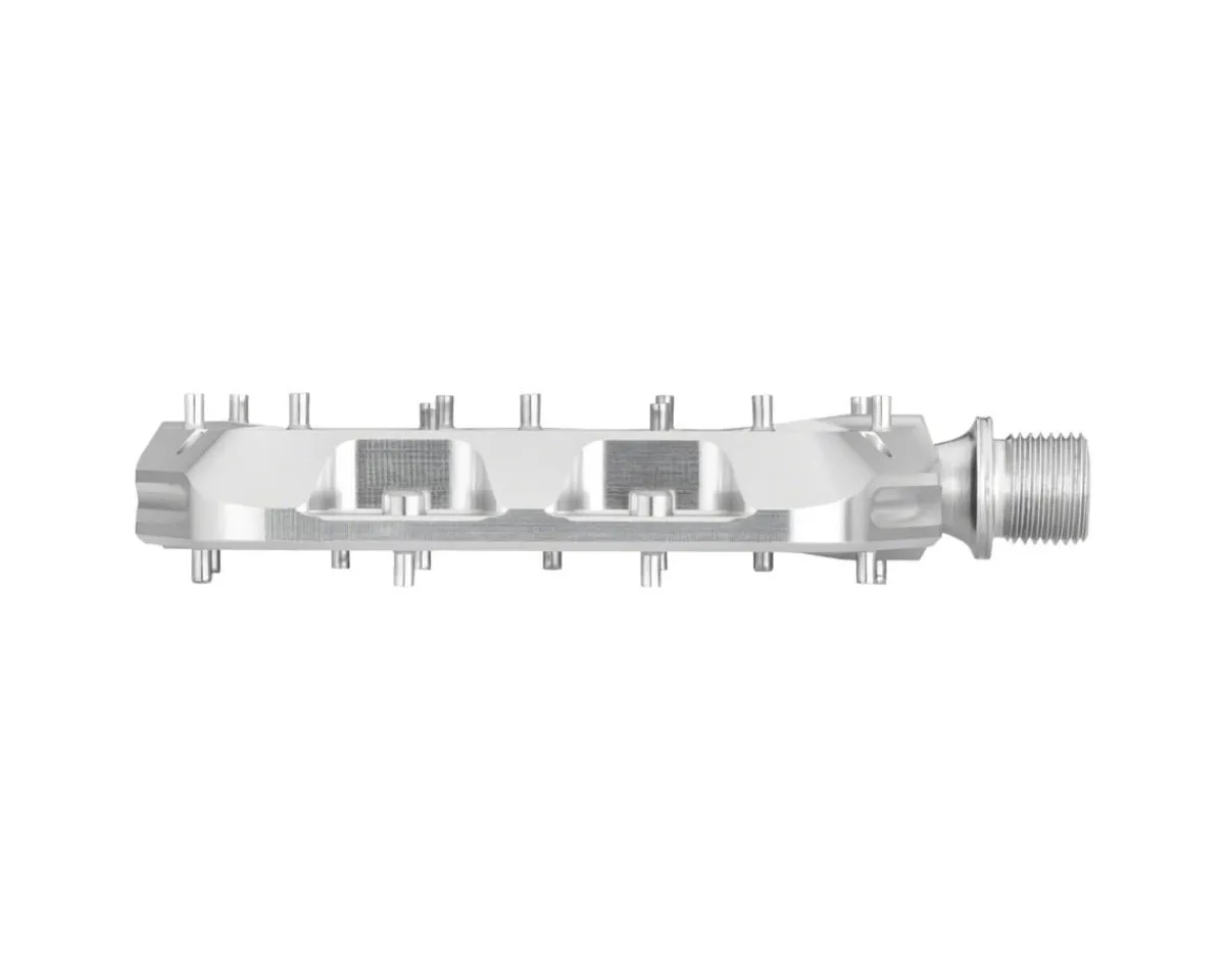 Wolf Tooth Components Pedals & Cleats|Waveform Platform Pedals (Raw Silver) (L)