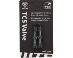 WTB Tubeless Tire Tools|Tubeless Accessories|Aluminum TCS Tubeless Valves (Green) (Pair) (34mm)