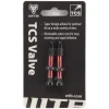 WTB Tubeless Tire Tools|Tubeless Accessories|Aluminum TCS Tubeless Valves (Red) (Pair) (34mm)