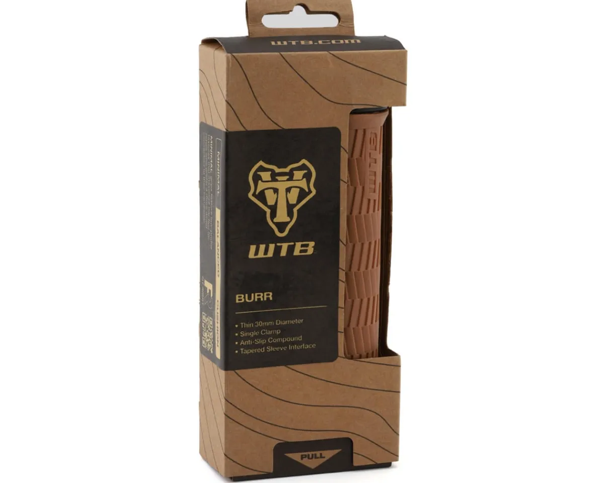 WTB Grips & Handlebar Tape|Burr Grips (Tan/Black) (Single Clamp)