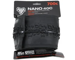 WTB Tires|Nano 700 Tubeless Gravel Tire (Black) (700c) (40mm) (Light/Fast) (Dual DNA)