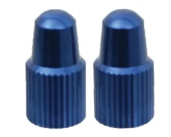 Yokozuna Wheels & Parts|Tire & Tube Accessories|Alloy Presta Valve Caps (Blue) (2)