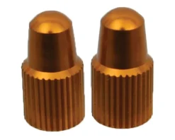 Yokozuna Wheels & Parts|Tire & Tube Accessories|Alloy Presta Valve Caps (Gold) (2)