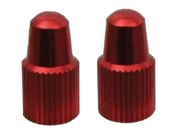Yokozuna Wheels & Parts|Tire & Tube Accessories|Alloy Presta Valve Caps (Red) (2)