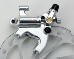 Yokozuna Brakes|Motoko Disc Brake Caliper (Silver) (Mechanical) (w/ 160mm Rotor) (Rear) (Flat Mount)