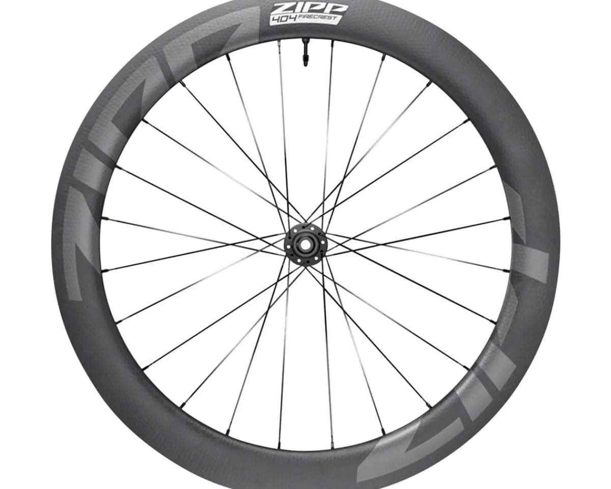 Zipp Wheels & Parts|404 Firecrest Tubeless Disc Brake Road Wheel (Black) (Front) (12 x 100mm) (700c) (Centerlock) (A1)